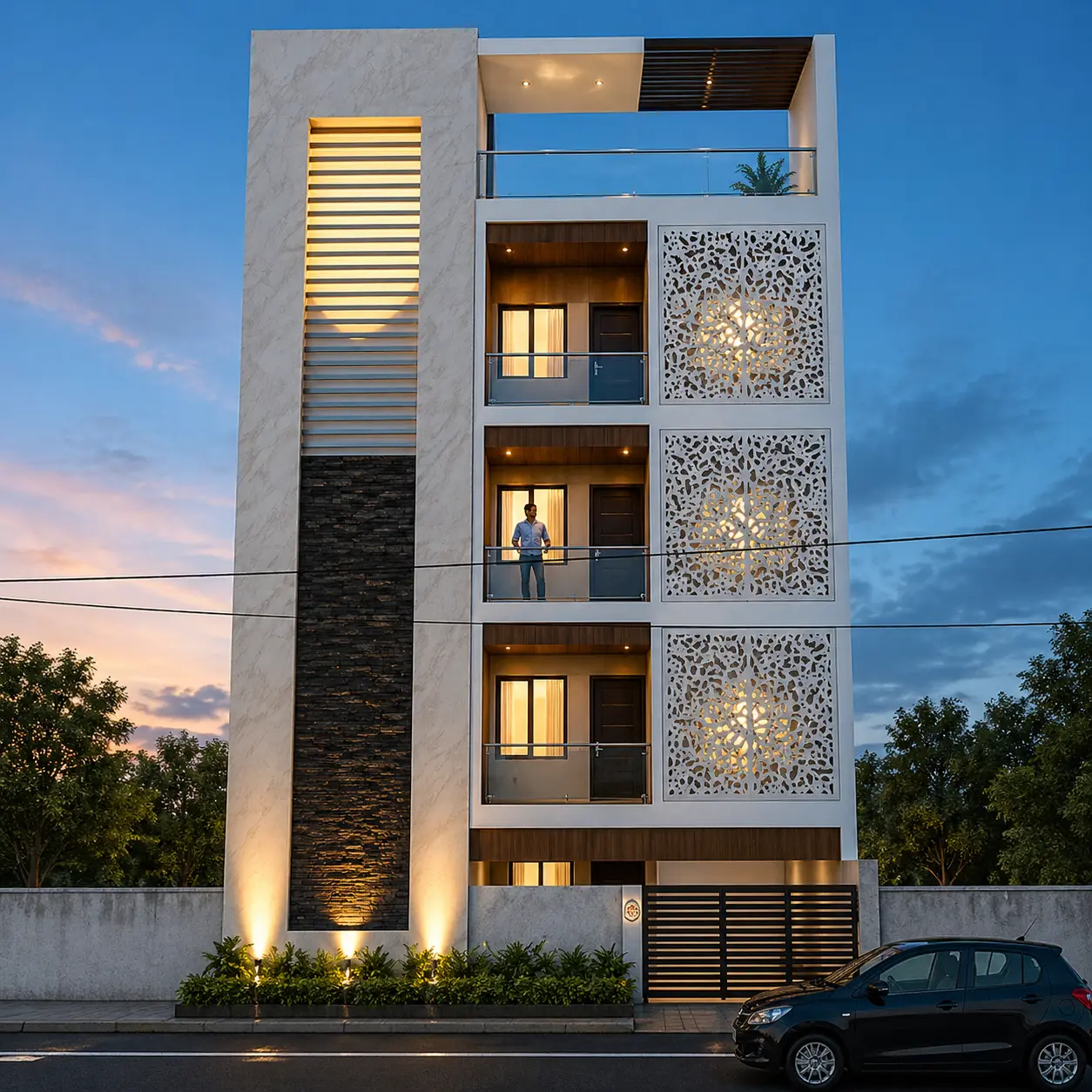 Modern-building-at-twilight-with-balcony.webp