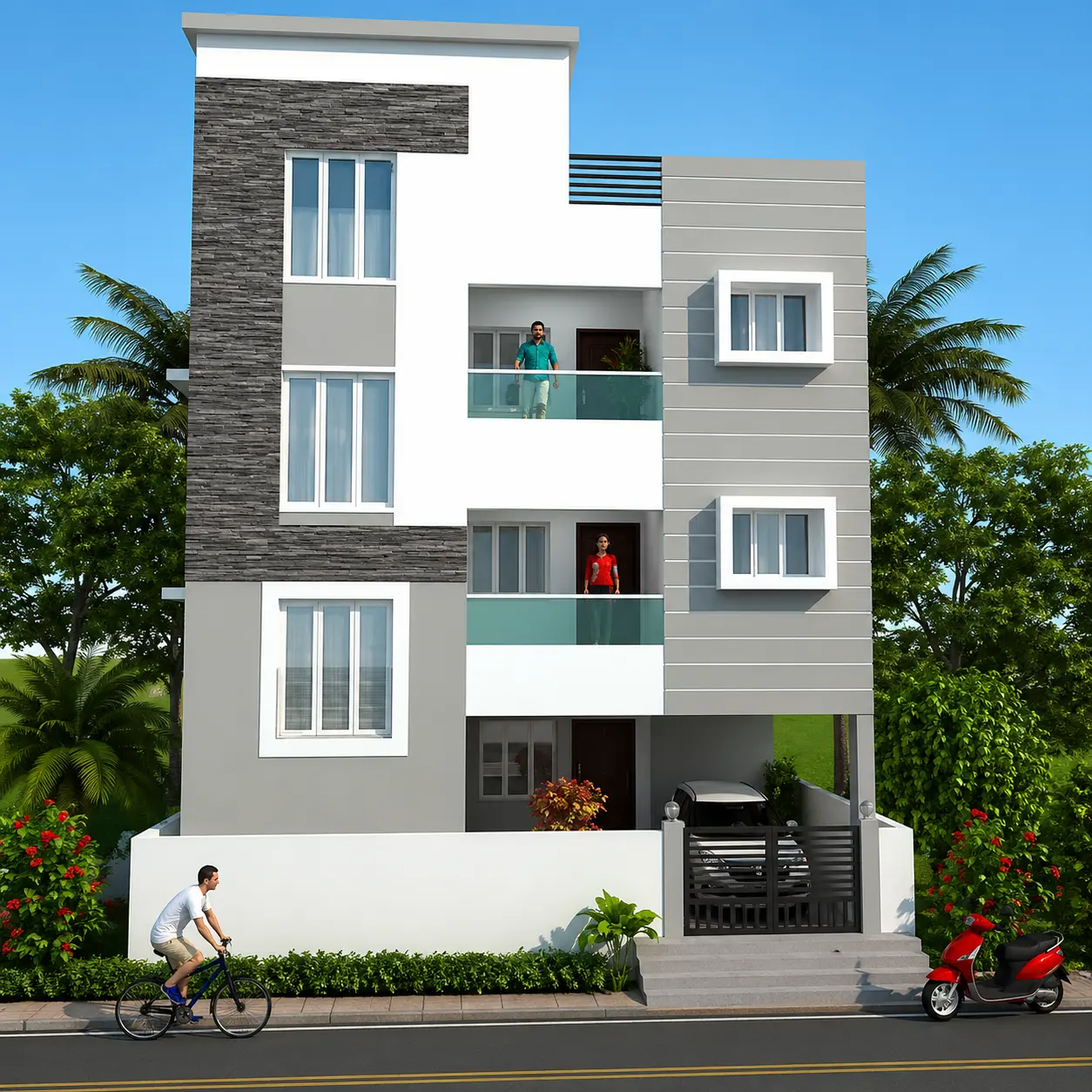 Modern-home-with-balconies-and-greenery.webp